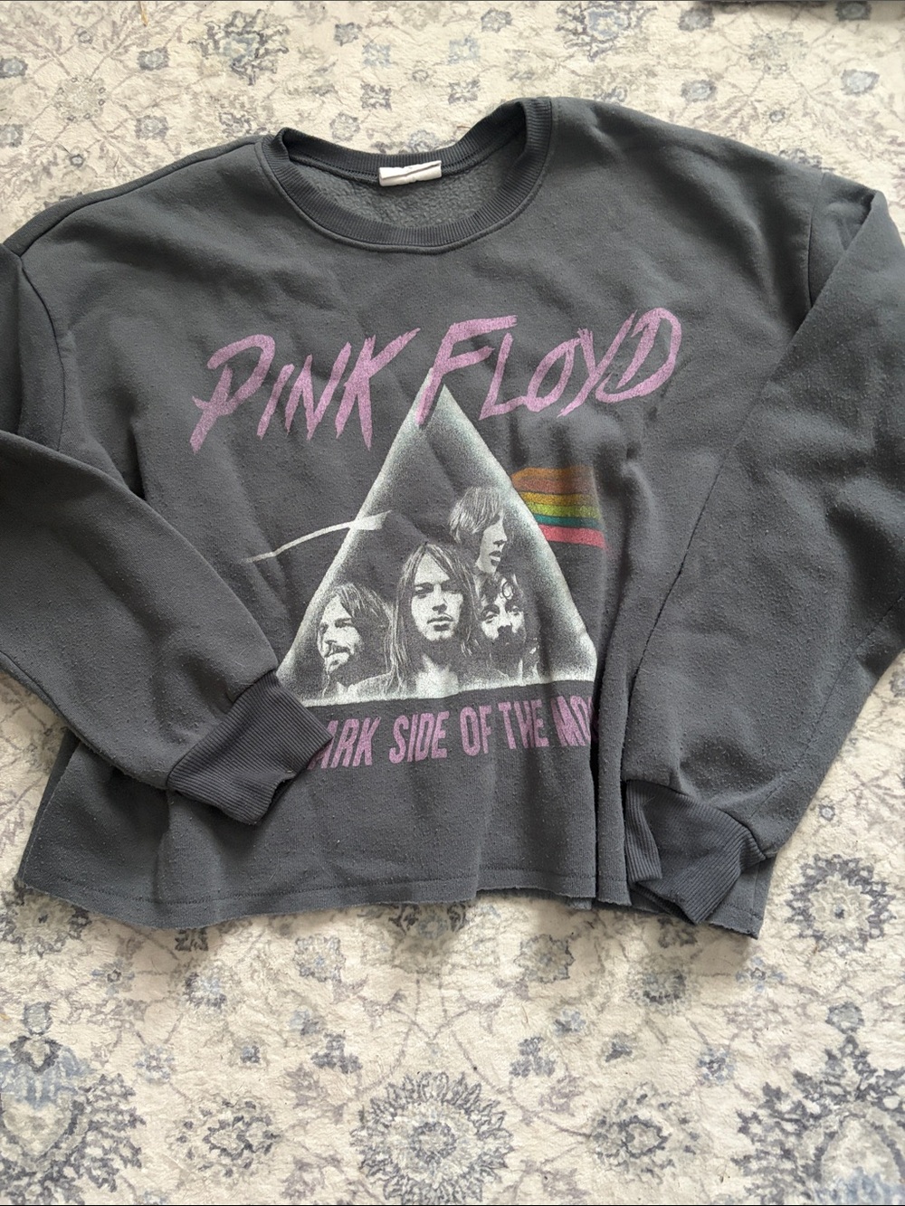 Pink Floyd Gray Branded Crewneck Sweatshirt